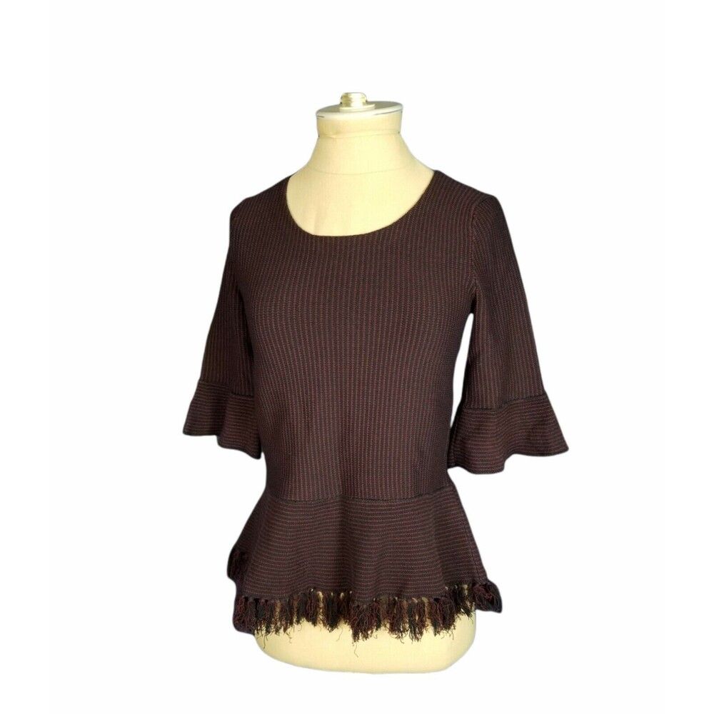 Ann Taylor Career Chic Sweater blue and burgundy, NWOT petite size XXS